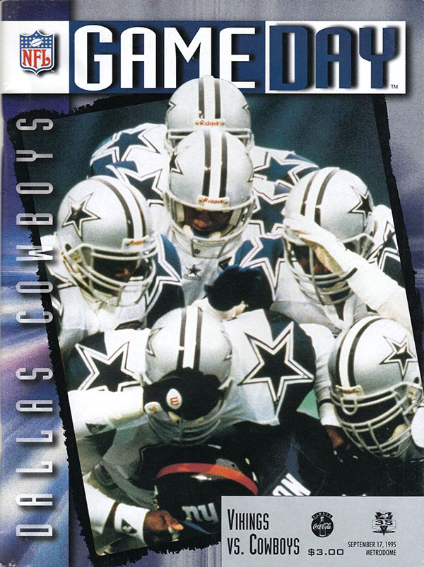 NFL Program: Minnesota Vikings vs. Dallas Cowboys (September 17, 1995)