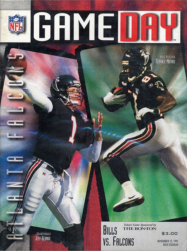 NFL Program: Buffalo Bills vs. Atlanta Falcons (November 12, 1995)