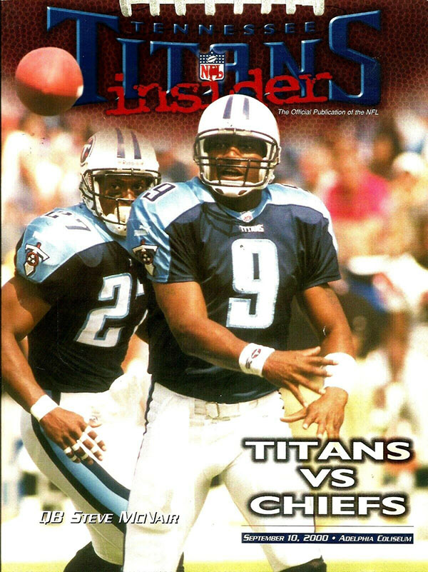 NFL Program: Tennessee Titans vs. Kansas City Chiefs (September 10, 2000)