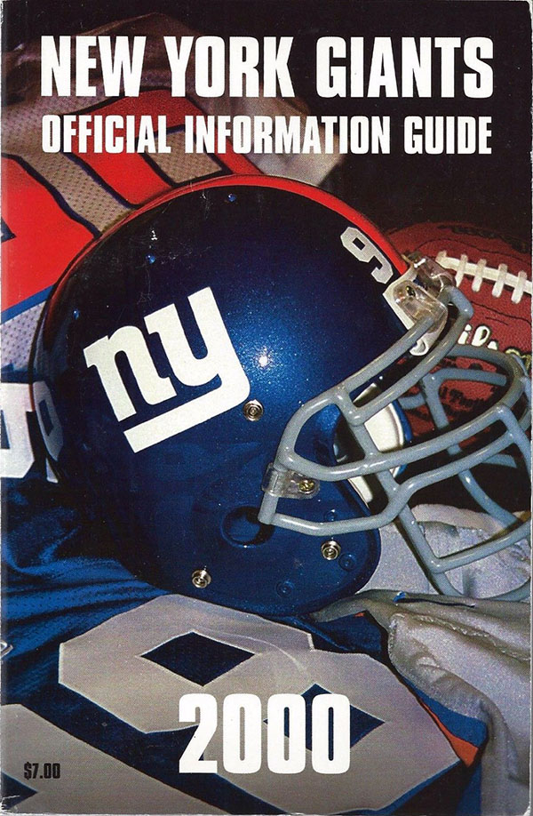 NFL Media Guide: New York Giants (2000)