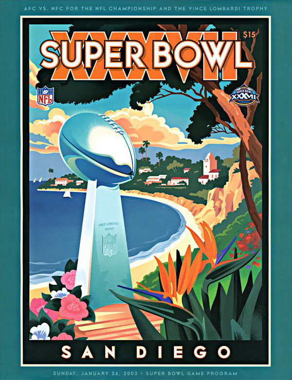 NFL Super Bowl XXXVII Game Program: Tampa Bay Buccaneers vs. Oakland Raiders (January 26, 2003)