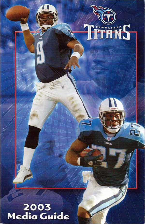 NFL Media Guide: Tennessee Titans (2003)
