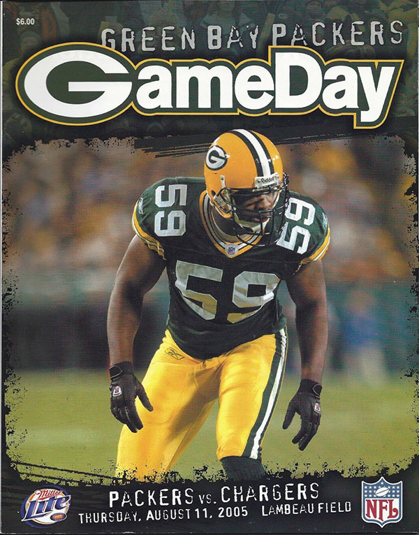 NFL Program: Green Bay Packers vs. San Diego Chargers (August 11, 2005)