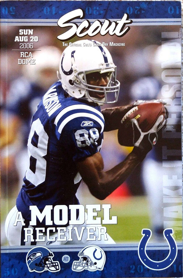 NFL Program: Indianapolis Colts vs. Seattle Seahawks (August 20, 2006)