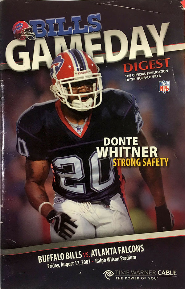 NFL Program: Buffalo Bills vs. Atlanta Falcons (August 17, 2007)