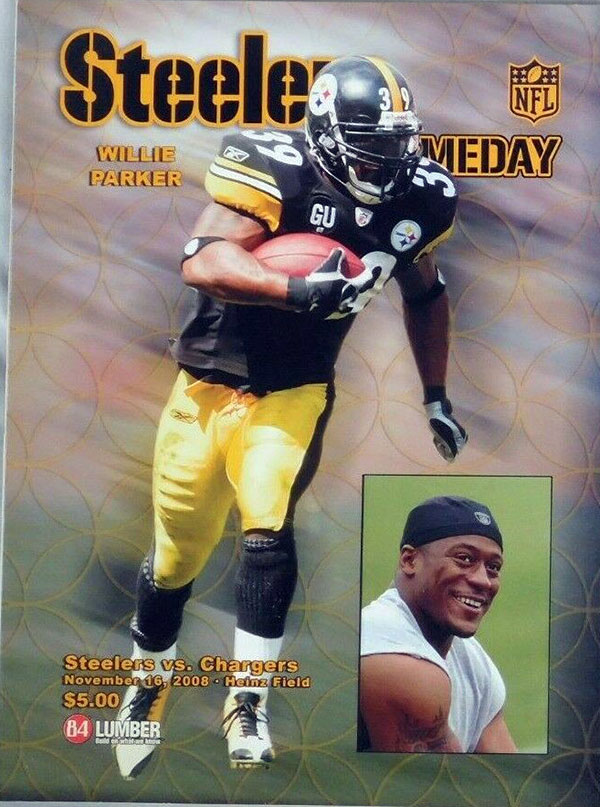 NFL Program: Pittsburgh Steelers vs. San Diego Chargers (November 16, 2008)