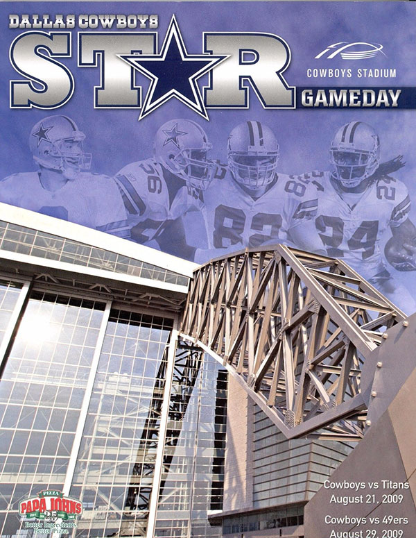 NFL Program: Dallas Cowboys vs. Tennessee Titans (August 21, 2009)