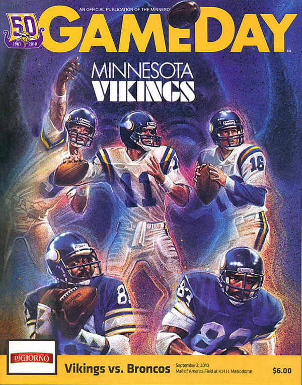 NFL Program: Minnesota Vikings vs. Denver Broncos (September 2, 2010)