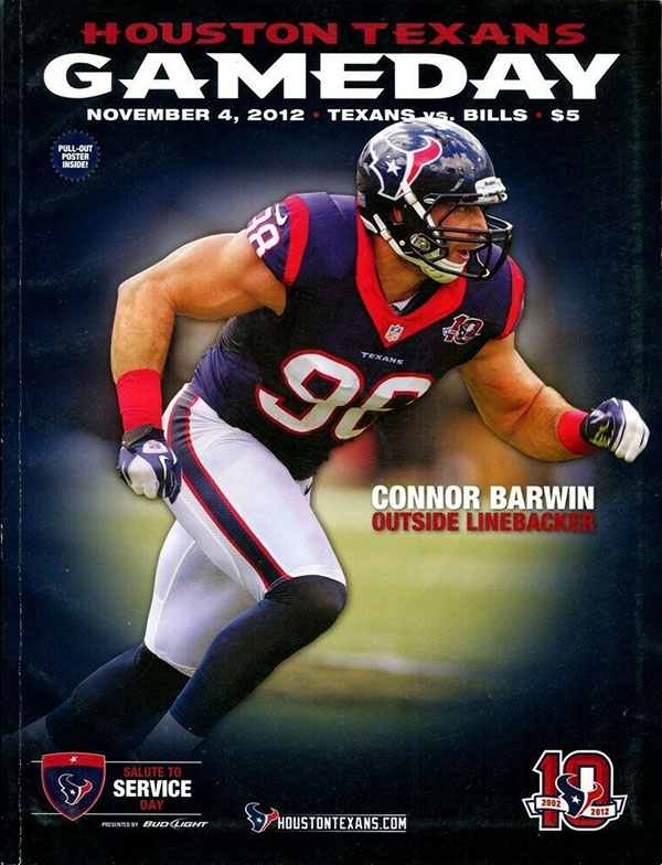 NFL Program: Houston Texans vs. Buffalo Bills (November 4, 2012)
