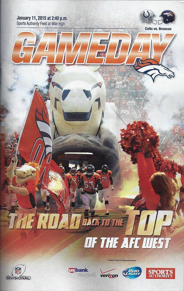 NFL Program: Denver Broncos vs. Indianapolis Colts (January 11, 2015)