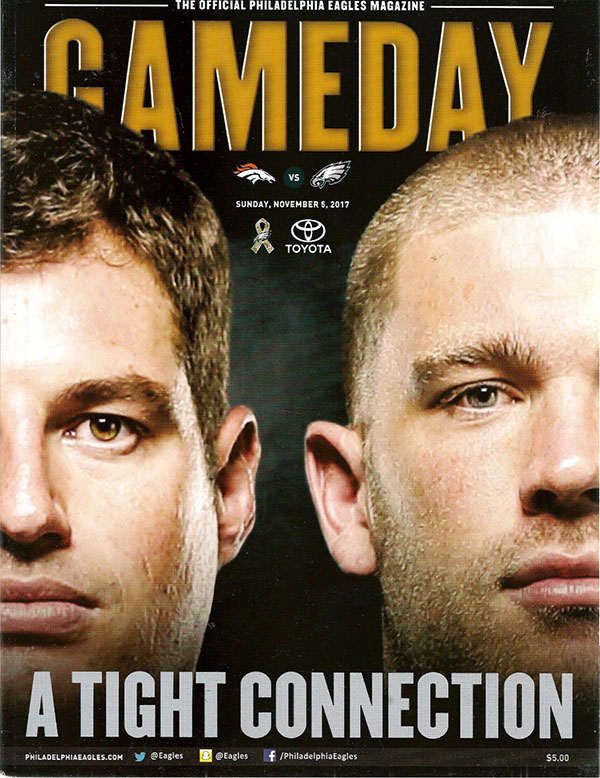 NFL Program: Philadelphia Eagles vs. Denver Broncos (November 5, 2017)