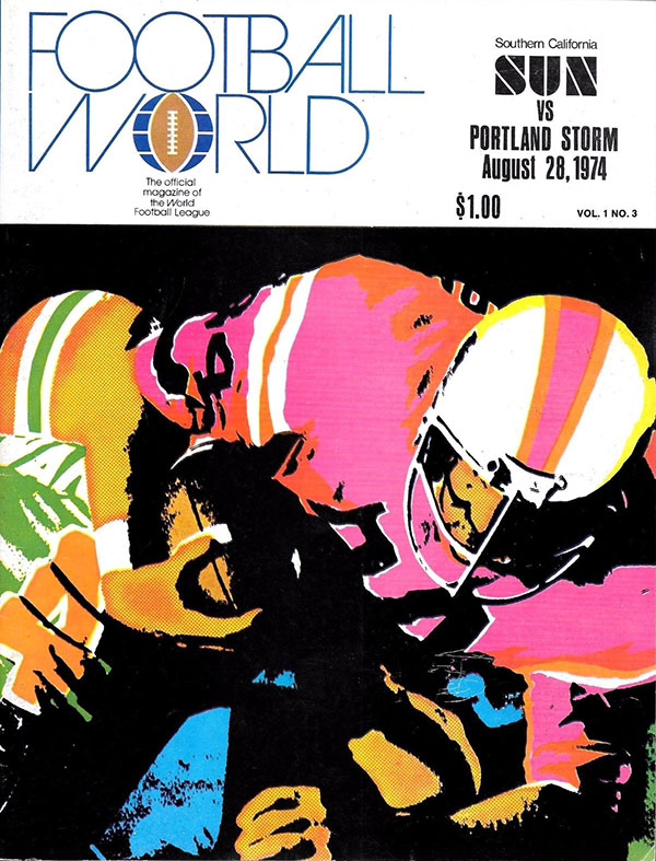 WFL Program: Southern California Sun vs. Portland Storm (August 28, 1974)