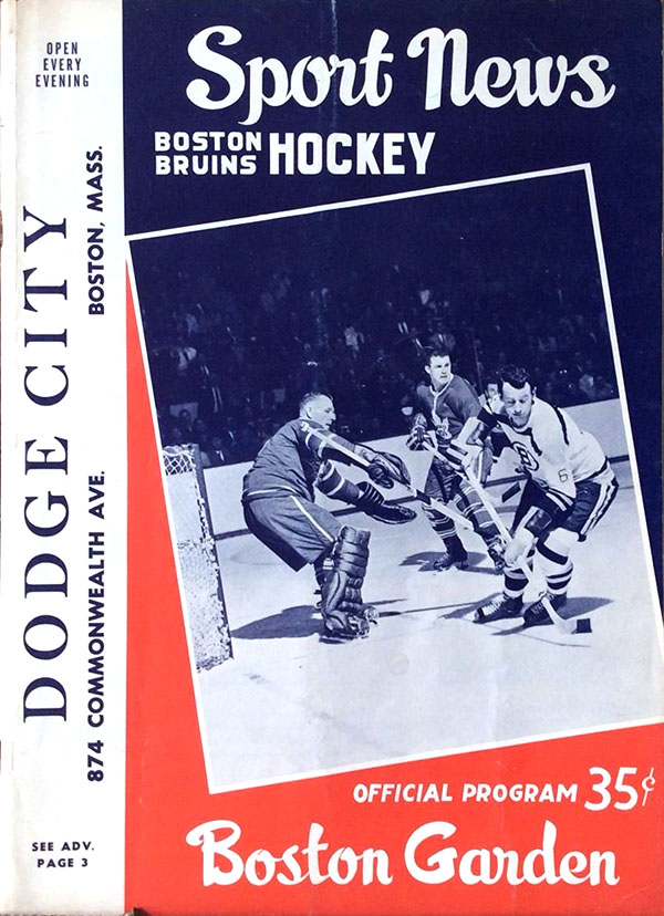 NHL Program: Boston Bruins (1960-61)
