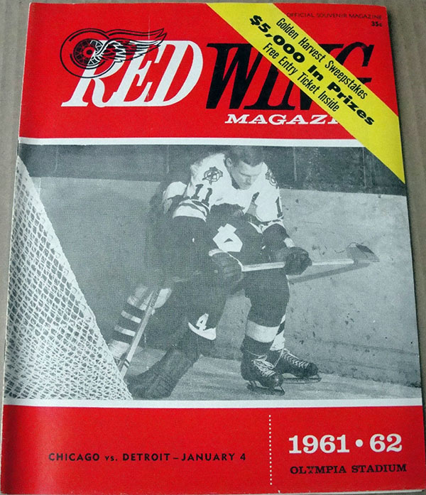 NHL Program: Detroit Red Wings (1961-62)