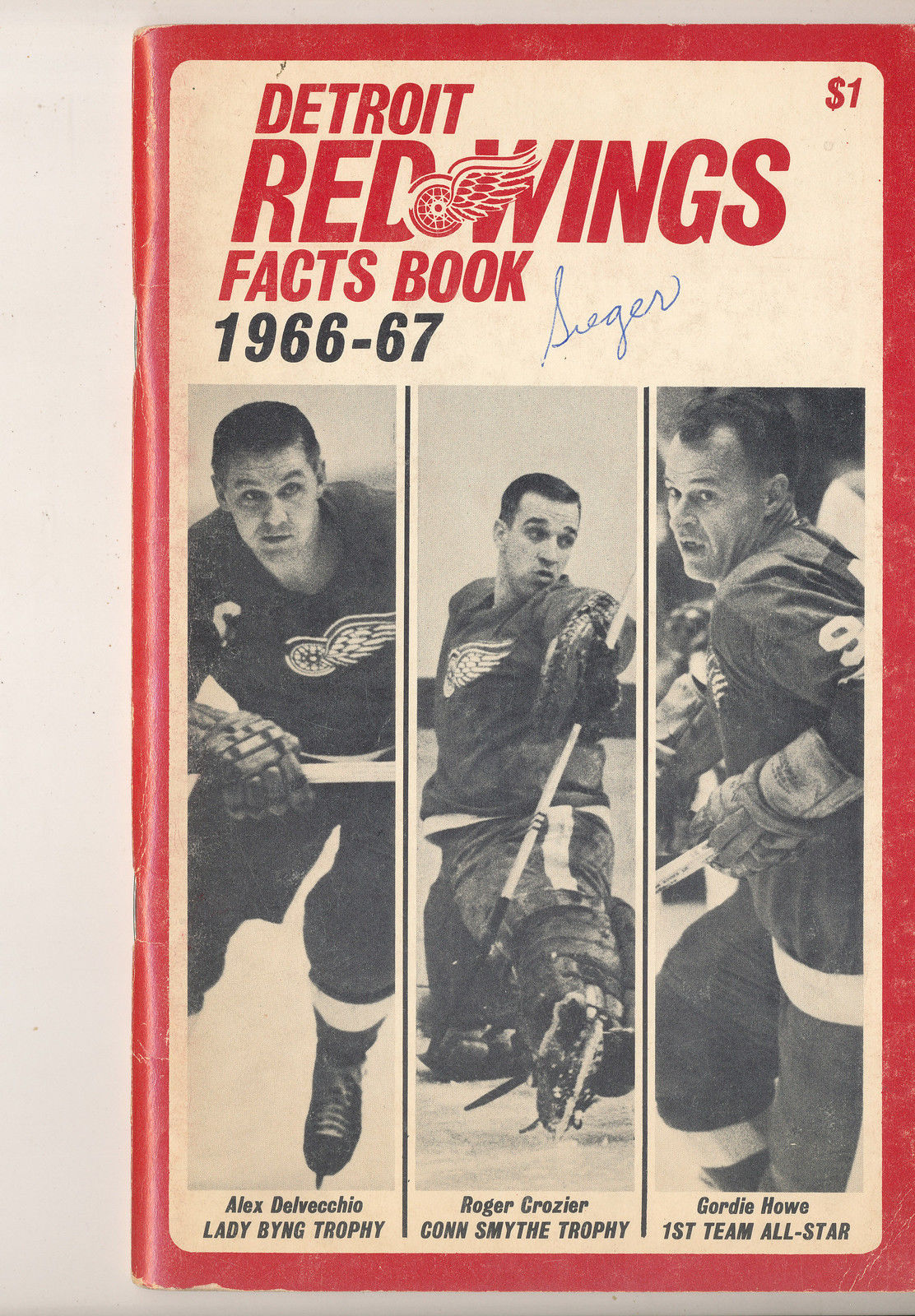 NHL Media Guide: Detroit Red Wings (1966-67)