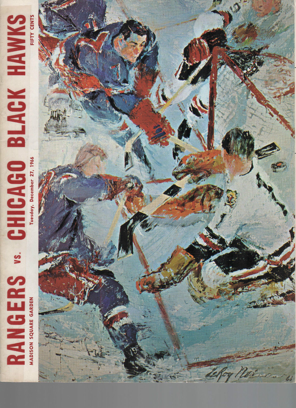 NHL Program: New York Rangers (1966-67)