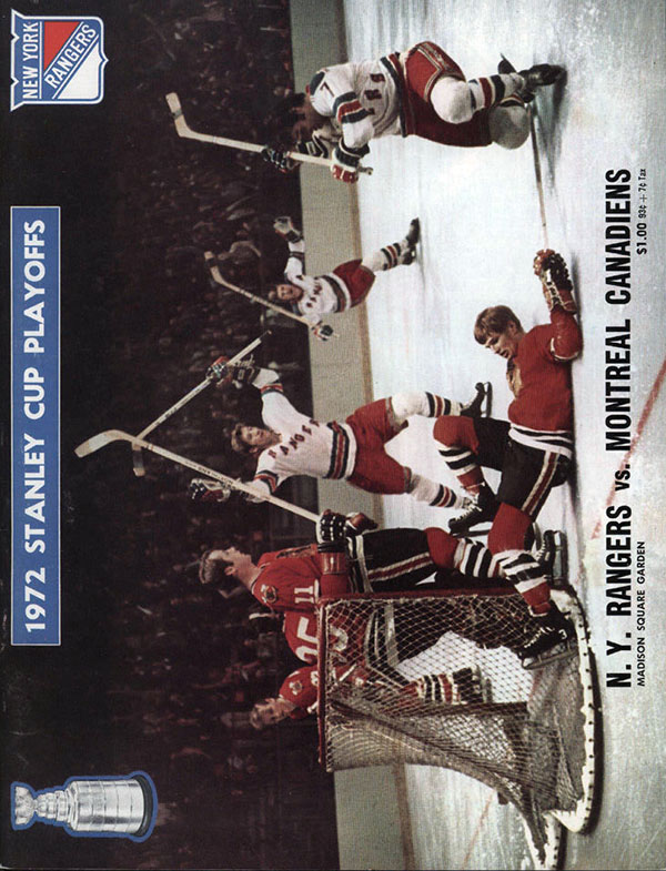NHL Program: New York Rangers (1971-72)