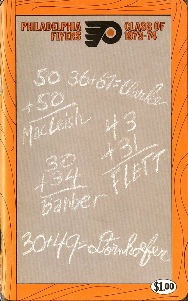 NHL Media Guide: Philadelphia Flyers (1973-74)