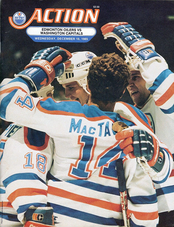 NHL Program: Edmonton Oilers (1985-86)