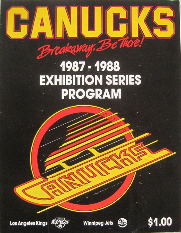 NHL Program: Vancouver Canucks (1987-88)