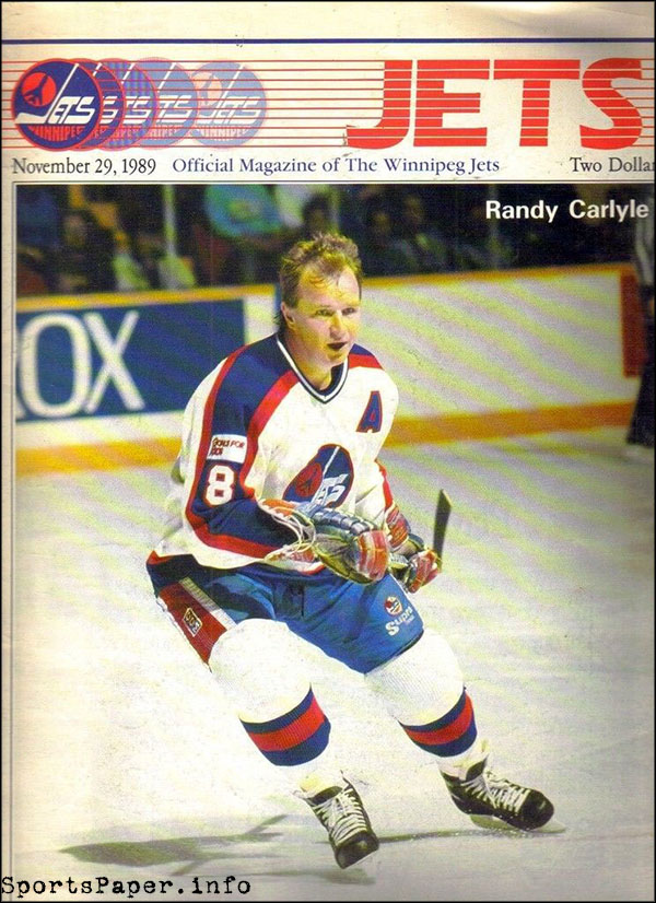 NHL Program: Winnipeg Jets (1989-90)
