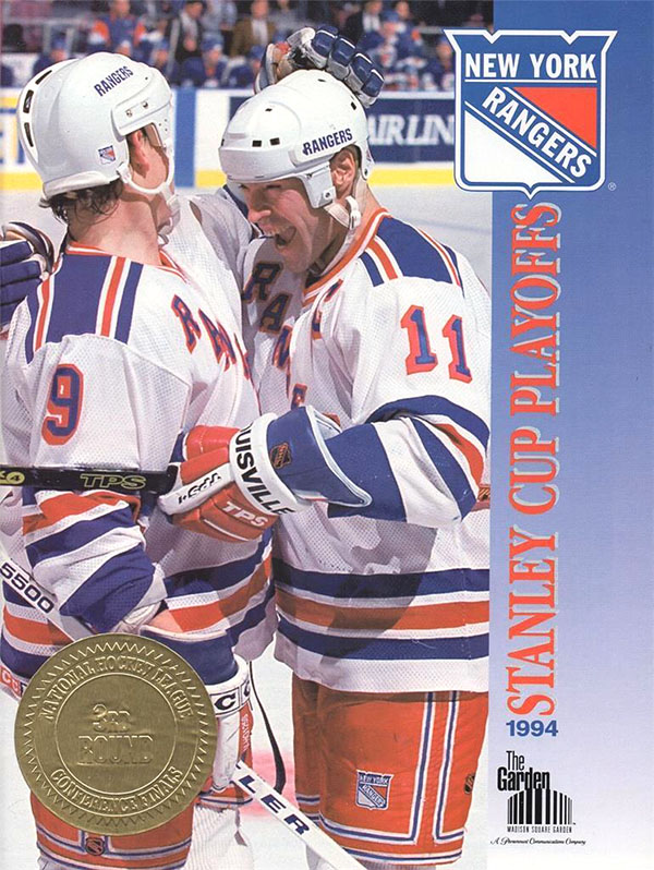 NHL Program: New York Rangers (1993-94)