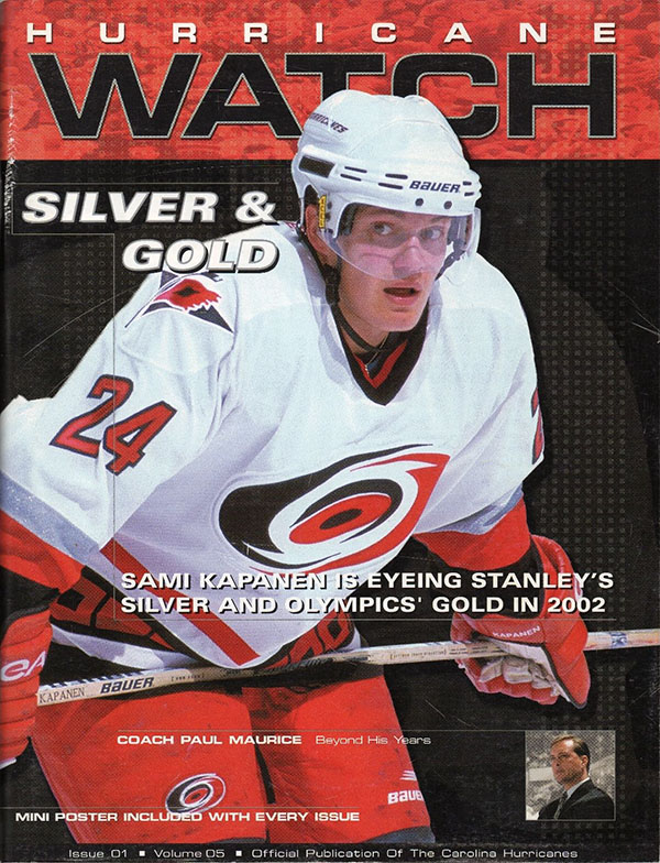 NHL Program: Carolina Hurricanes (2001-02)