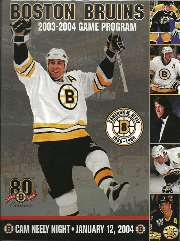 NHL Program: Boston Bruins (2003-04)