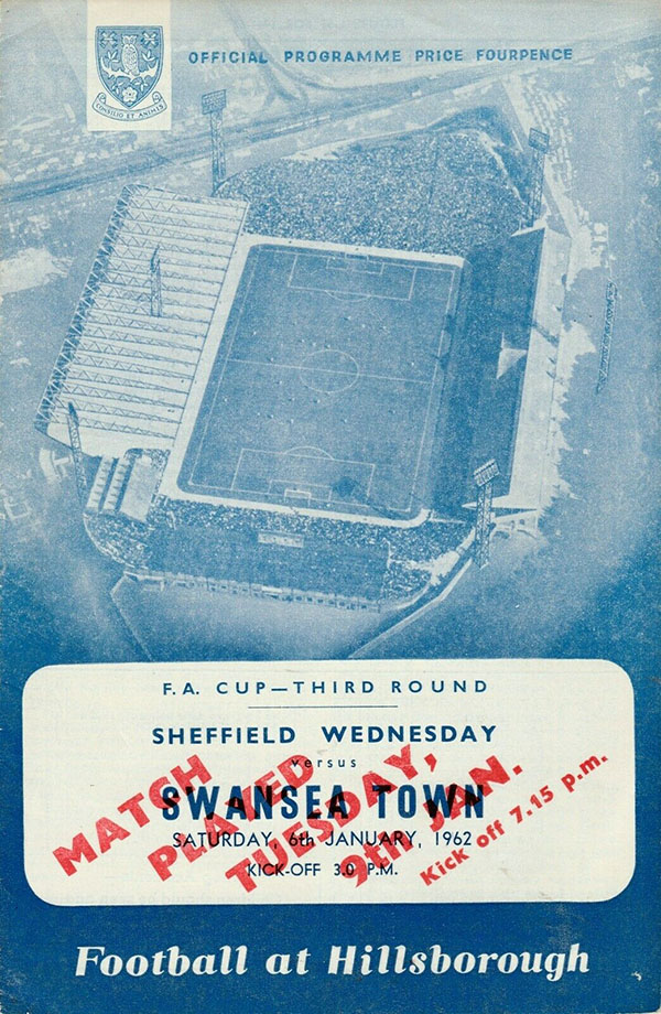 English Football Program: Sheffield Wednesday vs. Swansea Town (January 9, 1962)