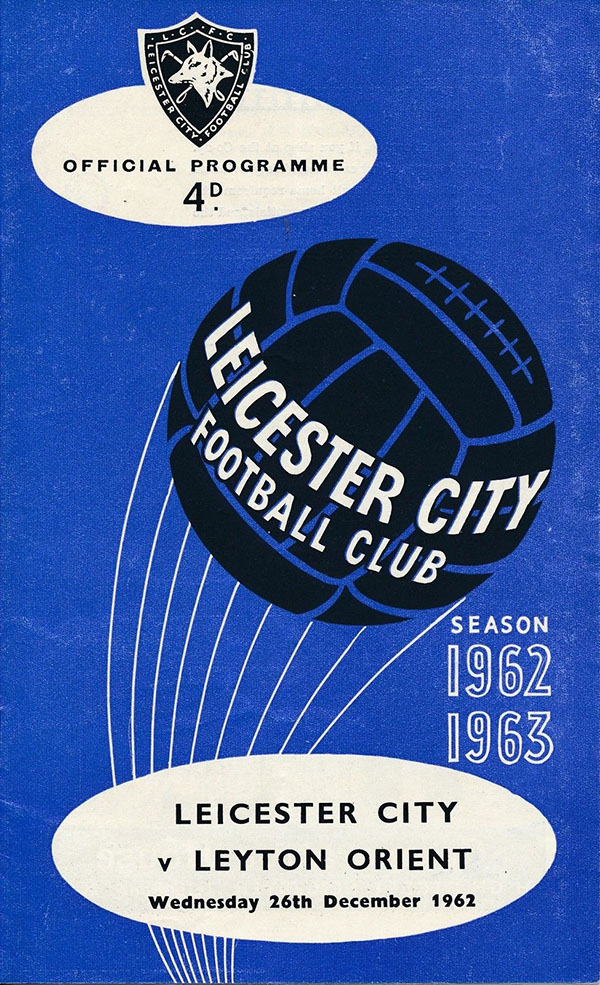 English Football Program: Leicester City vs. Leyton Orient (December 26, 1962)
