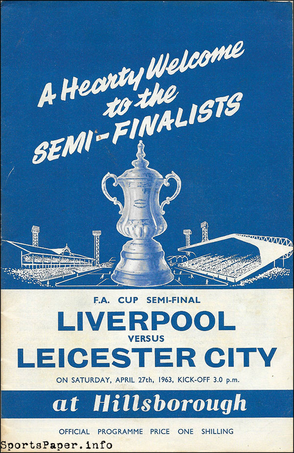 English Football Program: Liverpool vs. Leicester City (April 27, 1963)