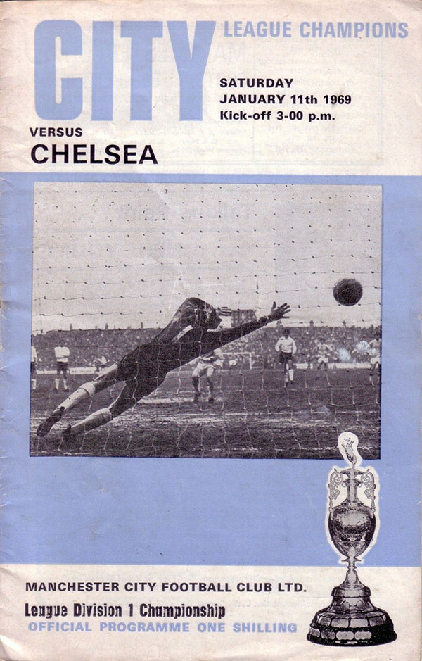 English Football Program: Manchester City vs. Chelsea (January 11, 1969)