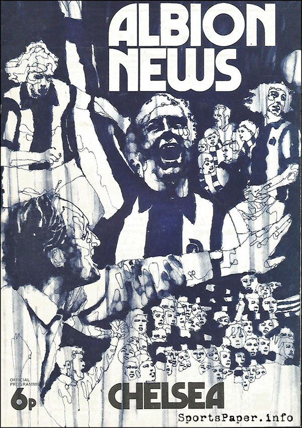 English Football Program: West Bromwich Albion vs. Chelsea (March 10, 1973)