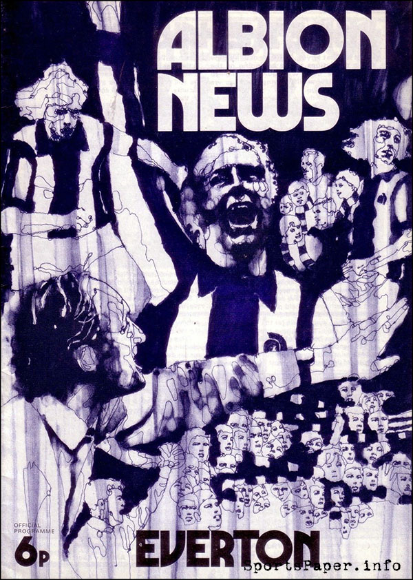 English Football Program: West Bromwich Albion vs. Everton (April 11, 1973)