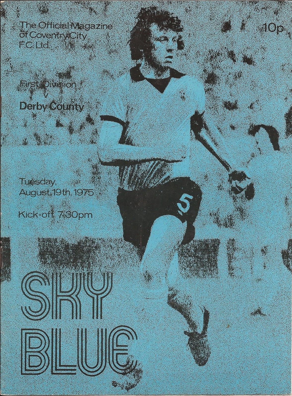 English Football Program: Coventry City vs. Derby County (August 19, 1975)