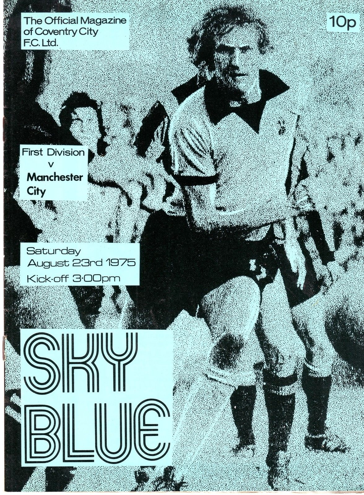 English Football Program: Coventry City vs. Manchester City (August 23, 1975)