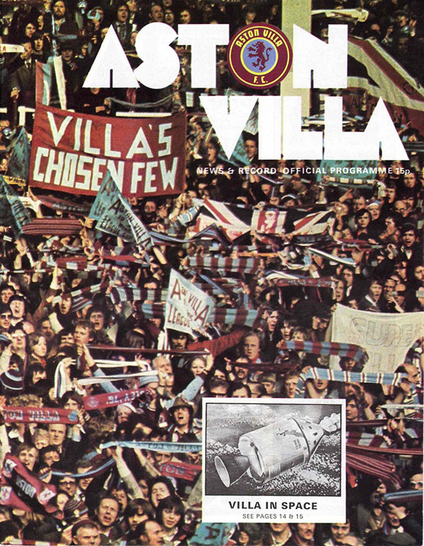 English Football Program: Aston Villa vs. Coventry City (August 30, 1975)