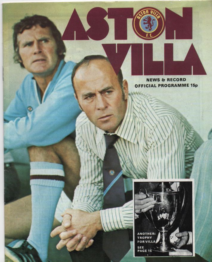 English Football Program: Aston Villa vs. Birmingham City (September 27, 1975)