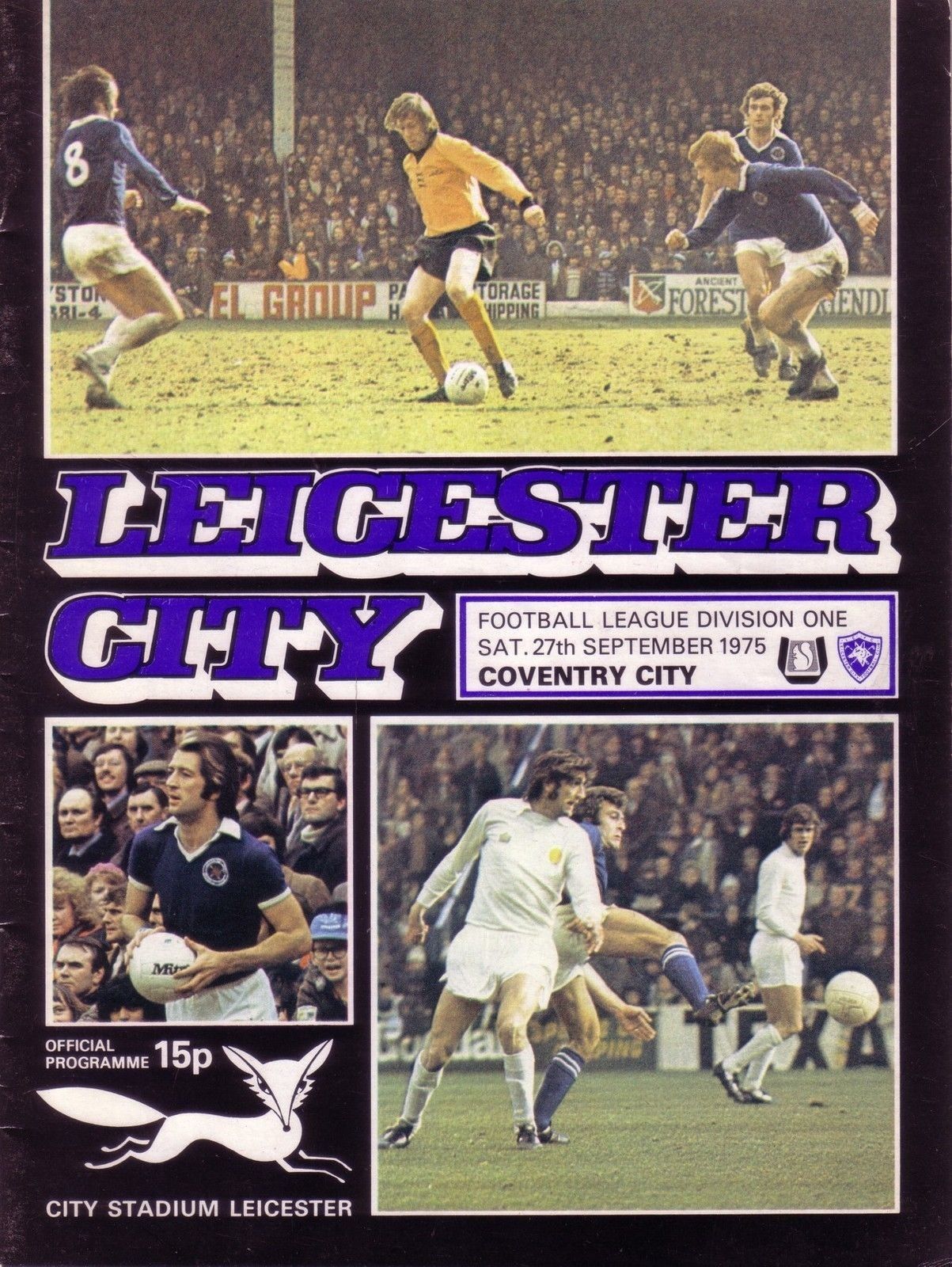 English Football Program: Leicester City vs. Coventry City (September 27, 1975)