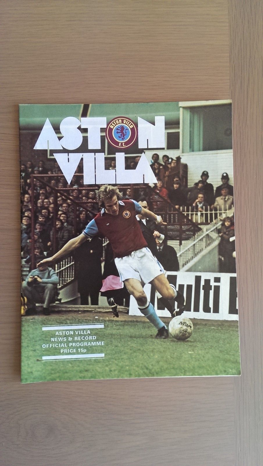 English Football Program: Aston Villa vs. Norwich City (December 13, 1975)