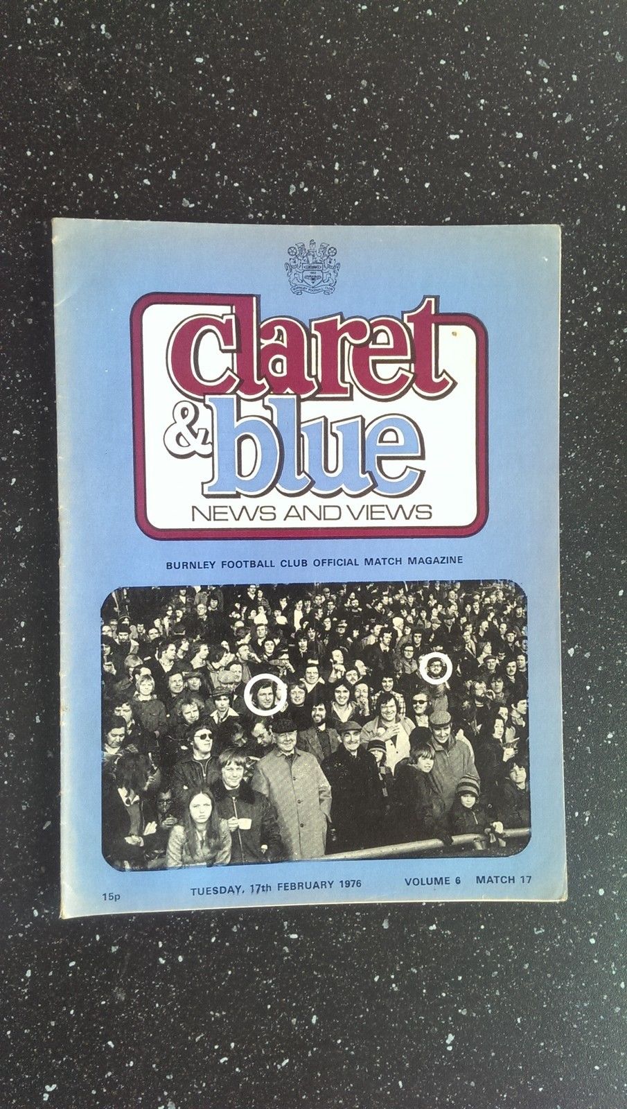 English Football Program: Burnley vs. Leicester City (February 17, 1976)