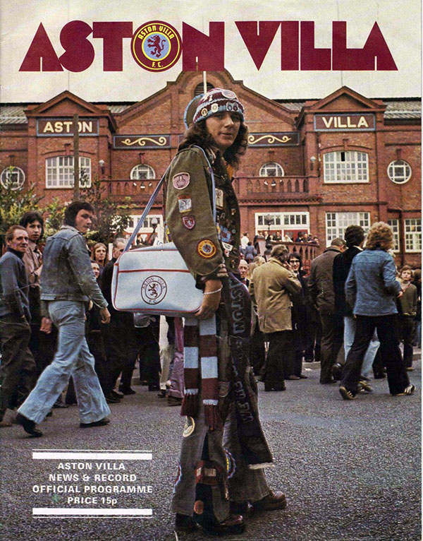 English Football Program: Aston Villa vs. Manchester United (February 21, 1976)