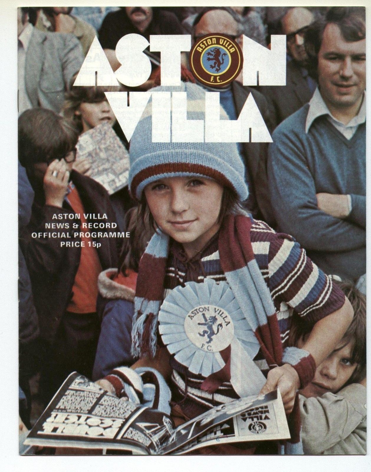 English Football Program: Aston Villa vs. Ipswich Town (March 6, 1976)