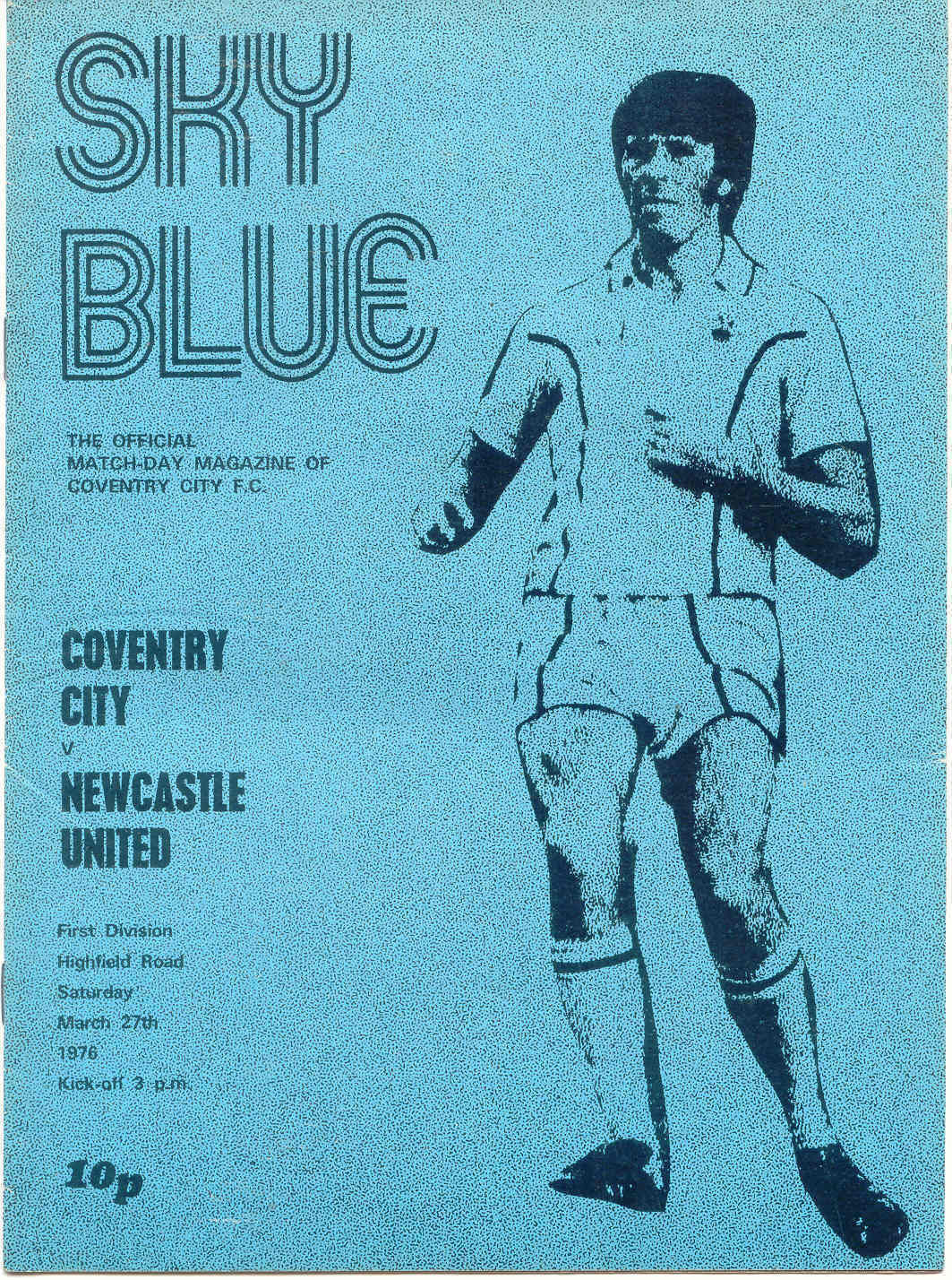 English Football Program: Coventry City vs. Newcastle United (March 27, 1976)