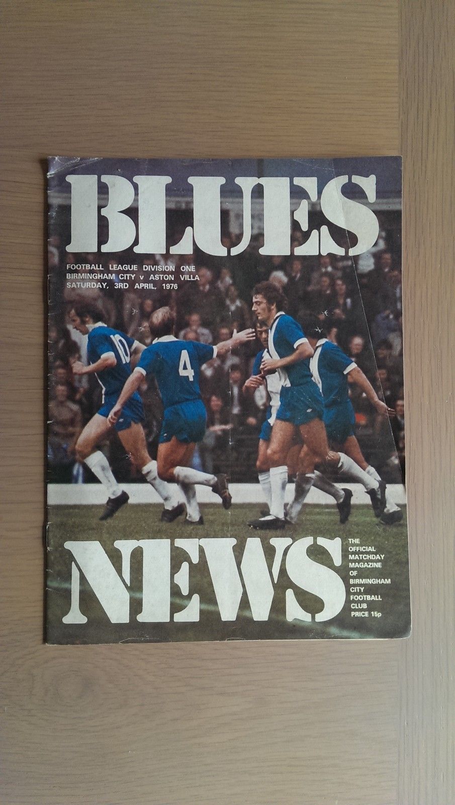 English Football Program: Birmingham City vs. Aston Villa (April 3, 1976)