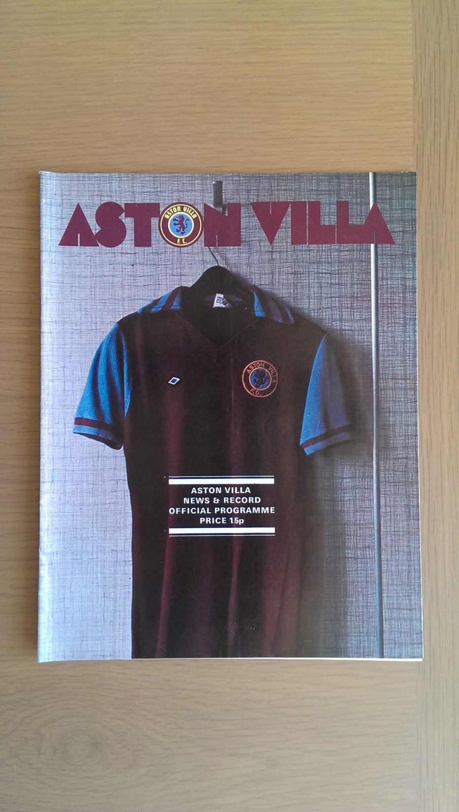 English Football Program: Aston Villa vs. Derby County (April 19, 1976)