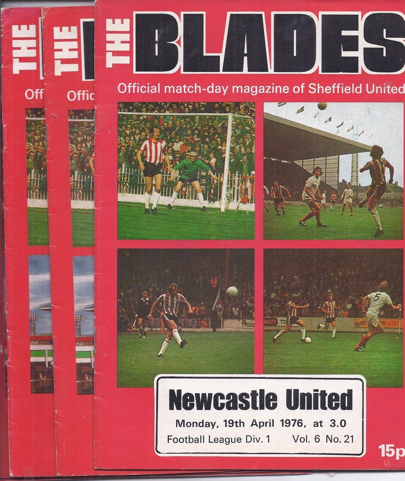 English Football Program: Sheffield United vs. Newcastle United (April 19, 1976)