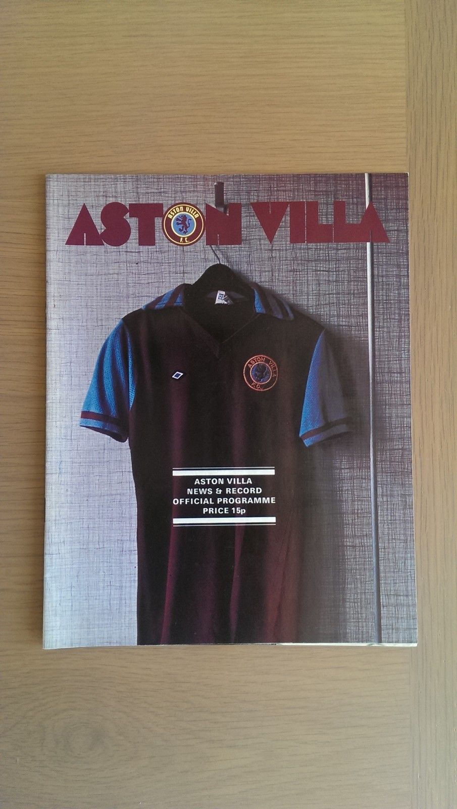 English Football Program: Aston Villa vs. Middlesbrough (April 24, 1976)