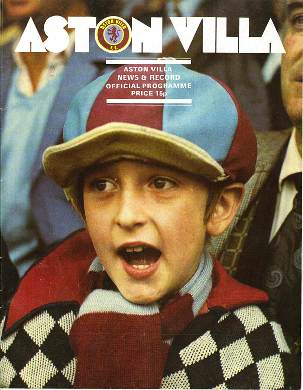 English Football Program: Aston Villa vs. Manchester United (November 6, 1976)