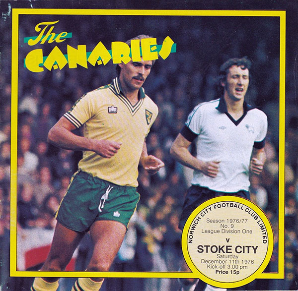English Football Program: Norwich City vs. Stoke City (December 11, 1976)